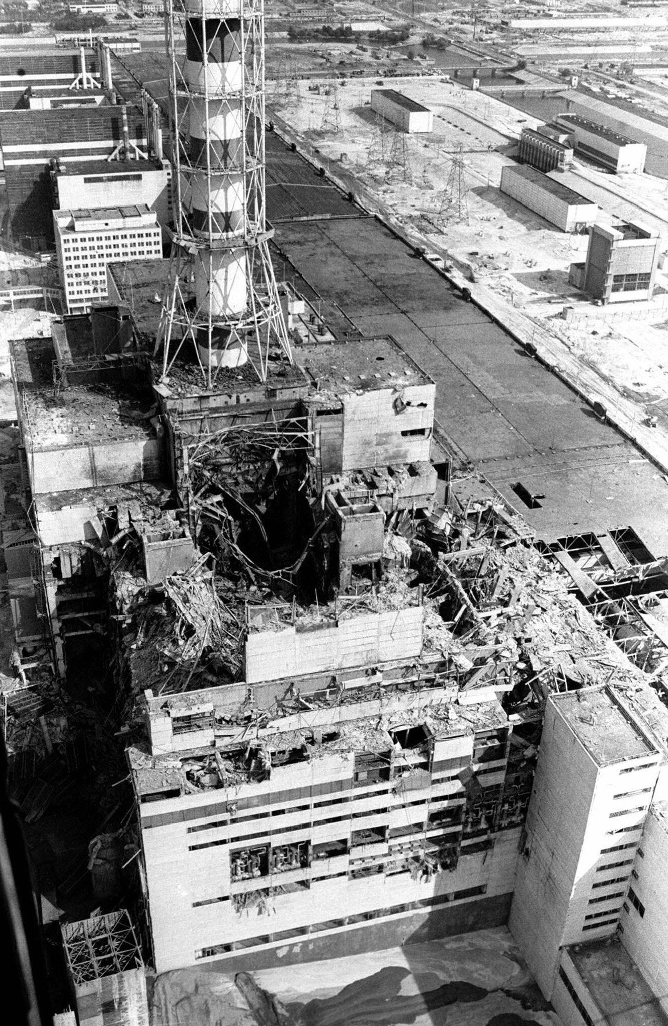 Recreación técnica de la explosión del reactor 4 de Chernóbil