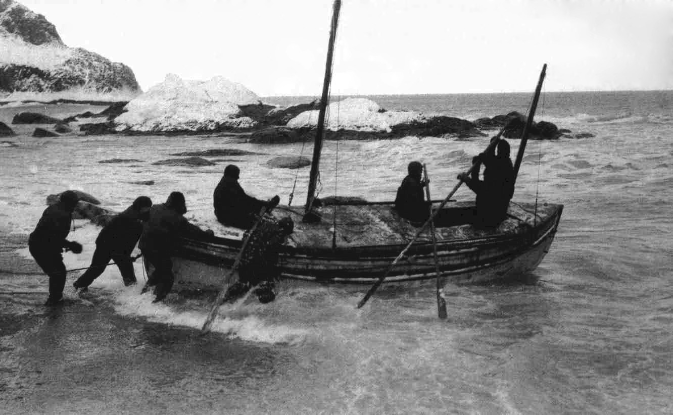 El bote James Caird utilizado por Shackleton