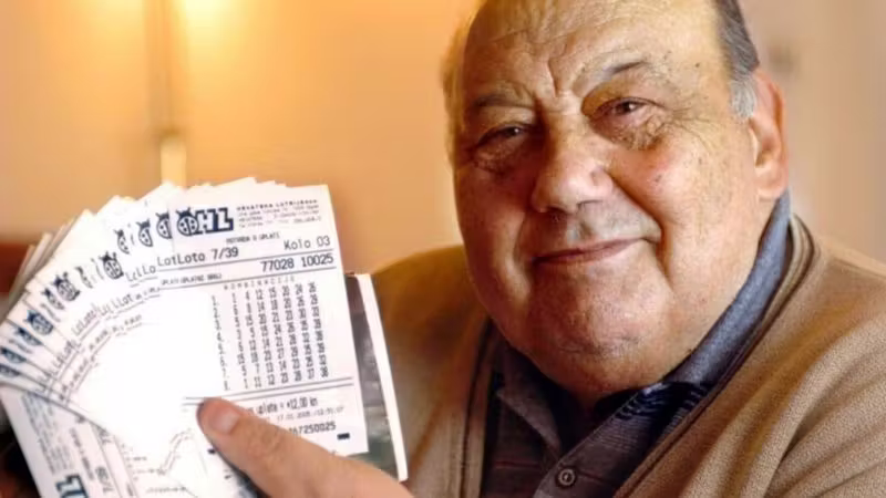 Boleto de lotería croata similar al que ganó Frano Selak en 2003