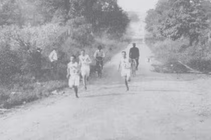 Ruta polvorienta del maratón olímpico de San Luis 1904
